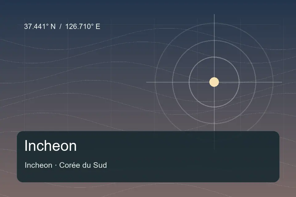 Repère géographique illustré de 구월호텔 à Incheon