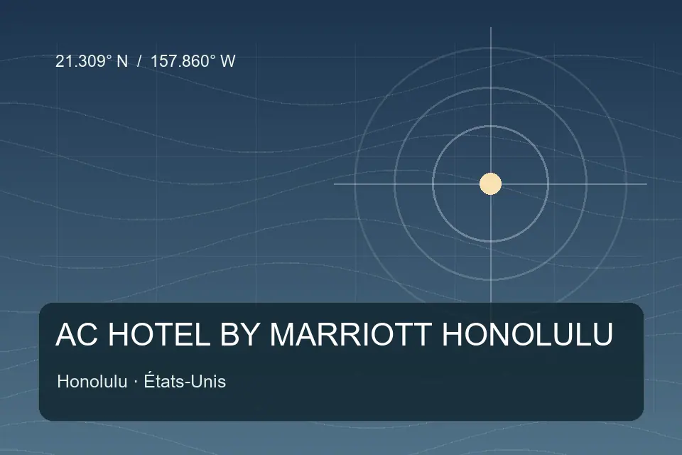 Illustrierter geografischer Orientierungspunkt für AC HOTEL BY MARRIOTT HONOLULU in Honolulu