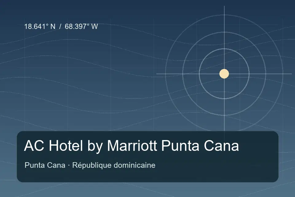 Referência geográfica ilustrada de AC Hotel by Marriott Punta Cana em Punta Cana