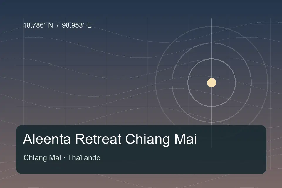 Riferimento geografico illustrato di Aleenta Retreat Chiang Mai a Chiang Mai