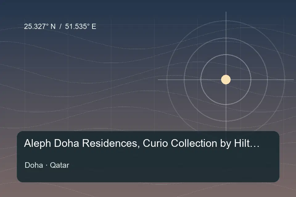 Riferimento geografico illustrato di Aleph Doha Residences, Curio Collection by Hilton a Doha