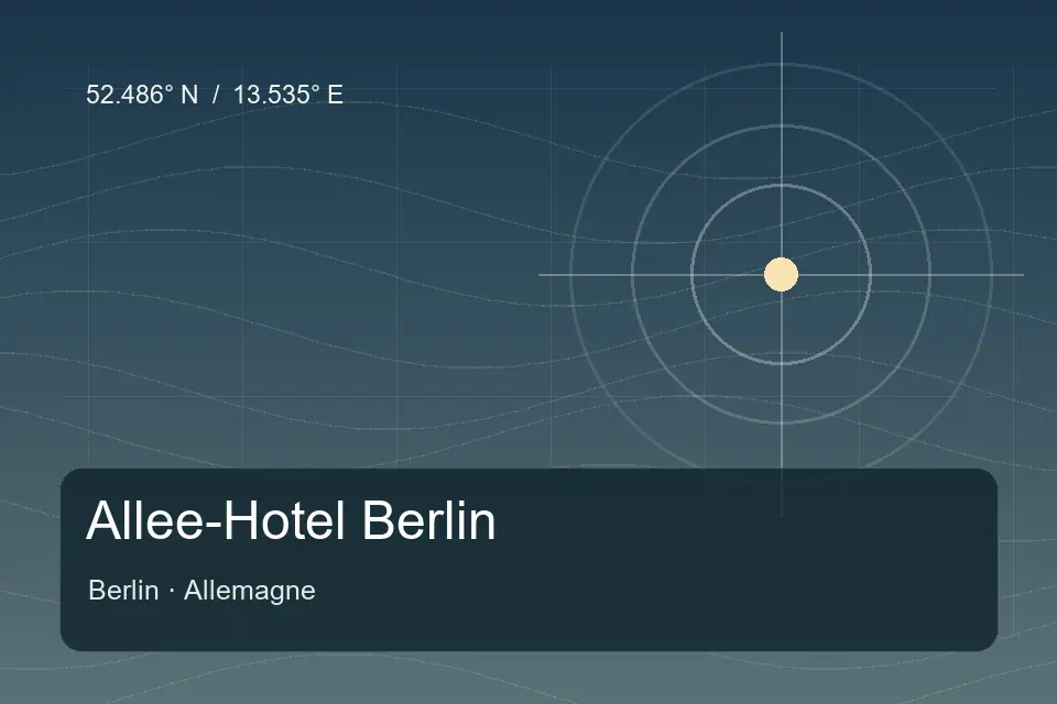 Illustrated geographic marker for Allee-Hotel Berlin in Berlin