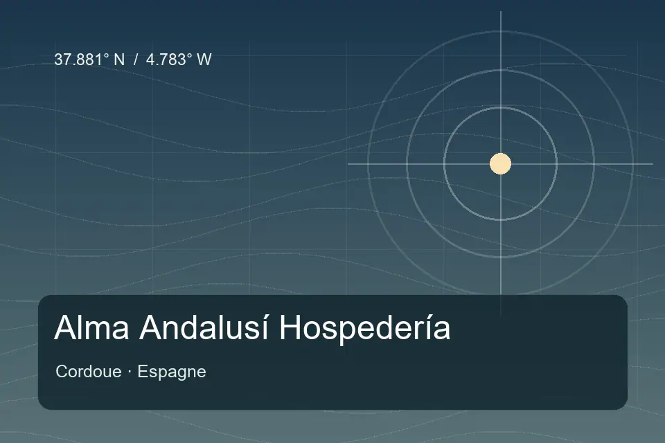 Referência geográfica ilustrada de Alma Andalusí Hospedería em Cordoue