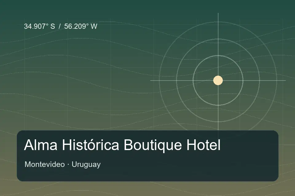 Repère géographique illustré de Alma Histórica Boutique Hotel à Montevideo