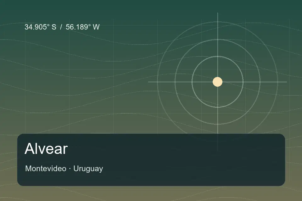 Referencia geográfica ilustrada de Alvear en Montevideo