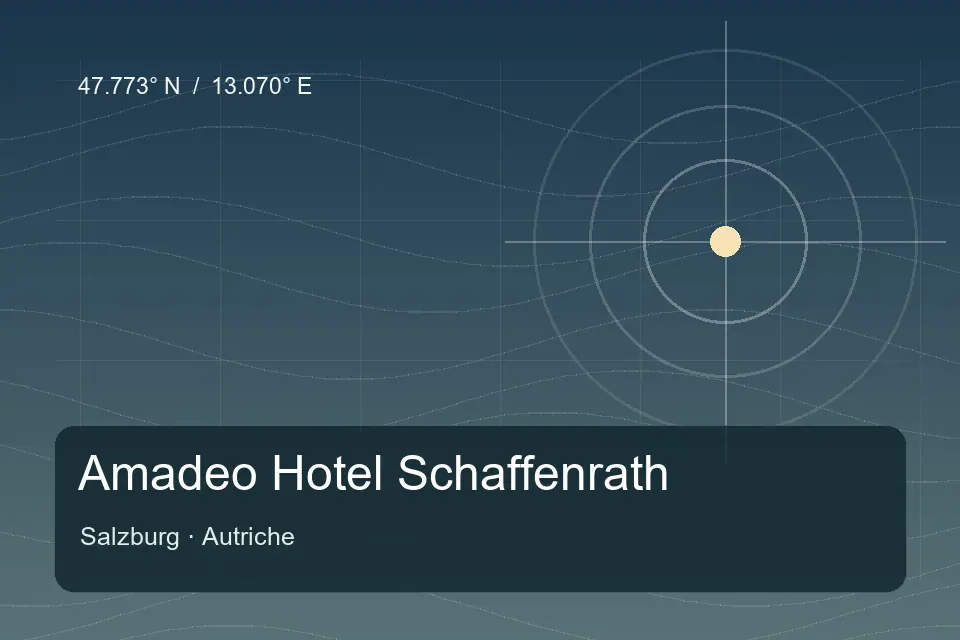 Illustrierter geografischer Orientierungspunkt für Amadeo Hotel Schaffenrath in Salzburg
