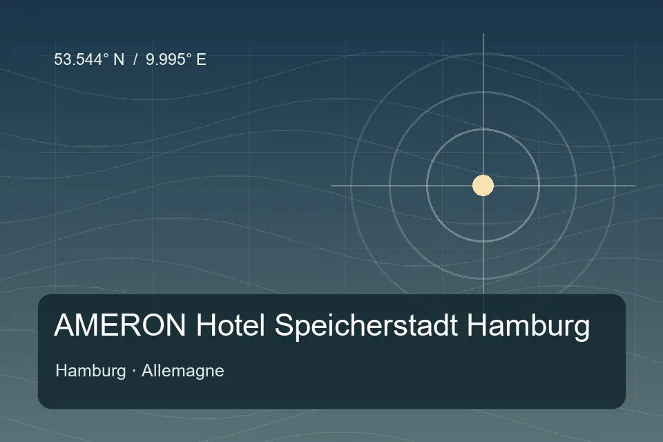 Referência geográfica ilustrada de AMERON Hotel Speicherstadt Hamburg em Hamburg