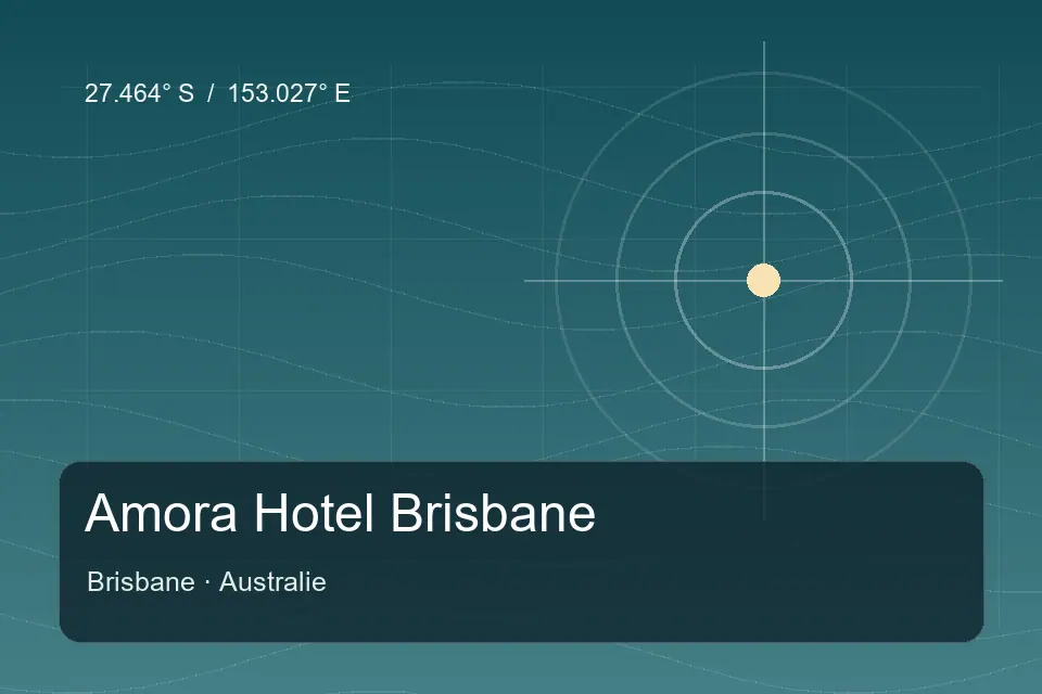 Referência geográfica ilustrada de Amora Hotel Brisbane em Brisbane