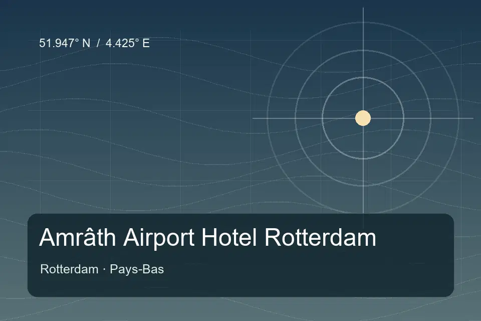 Referência geográfica ilustrada de Amrâth Airport Hotel Rotterdam em Rotterdam
