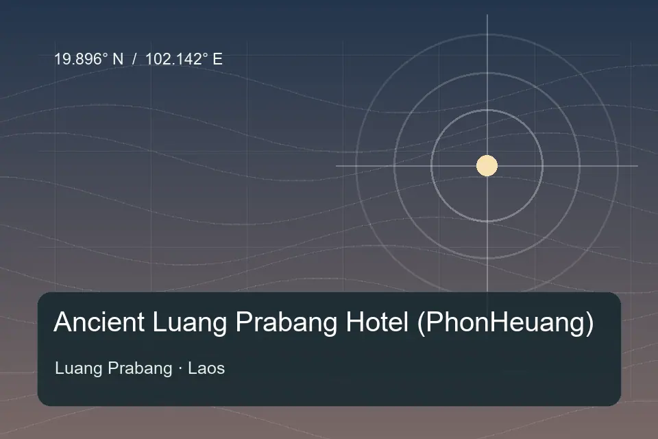 Riferimento geografico illustrato di Ancient Luang Prabang Hotel (PhonHeuang) a Luang Prabang