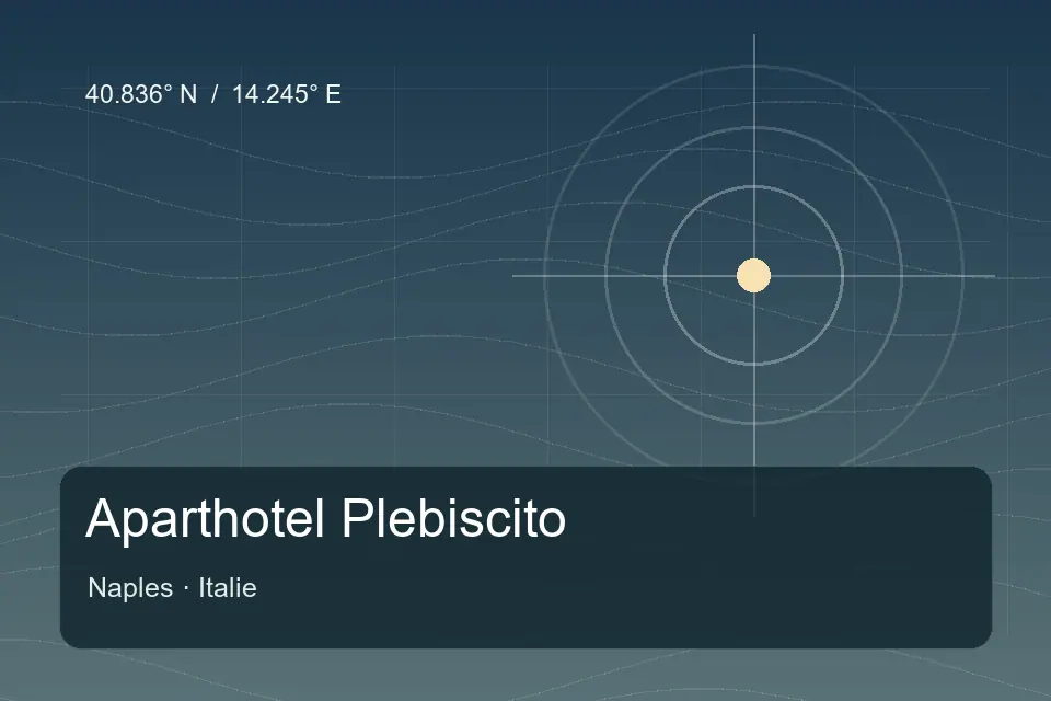 Riferimento geografico illustrato di Aparthotel Plebiscito a Naples