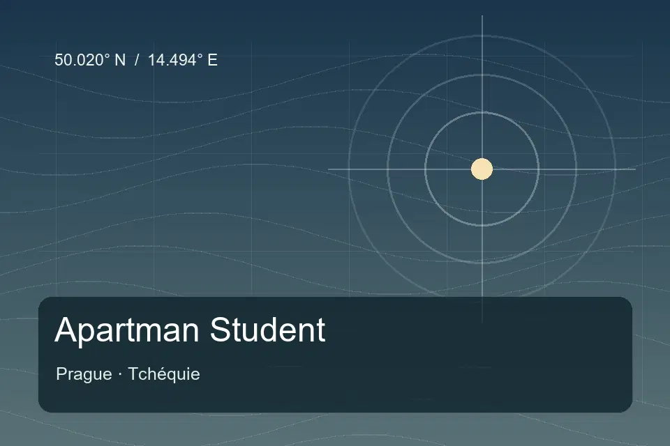 Riferimento geografico illustrato di Apartman Student a Prague