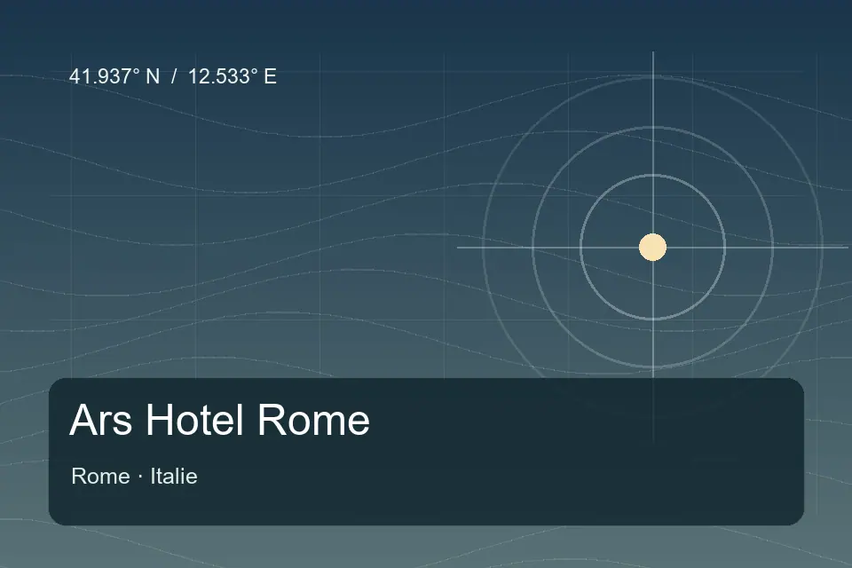 Referência geográfica ilustrada de Ars Hotel Roma em Roma