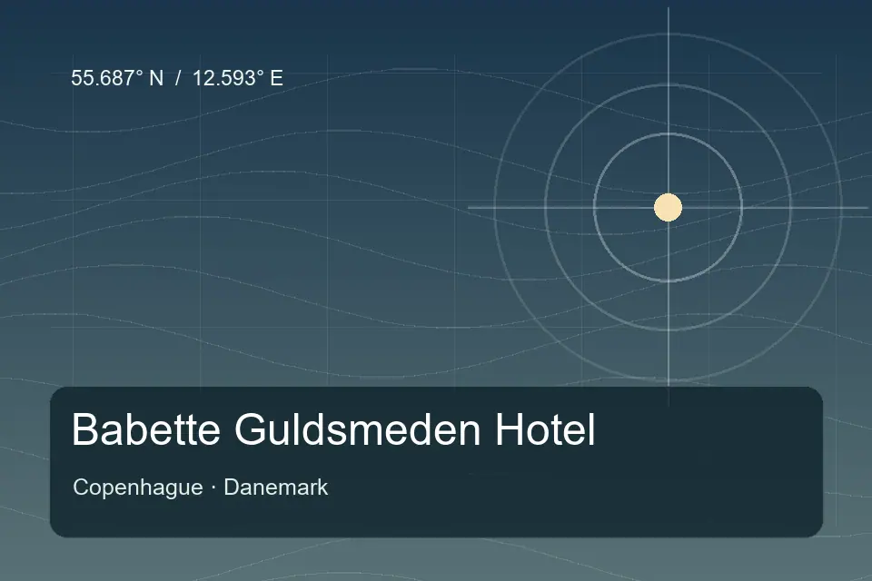Illustrierter geografischer Orientierungspunkt für Babette Guldsmeden Hotel in Copenhague