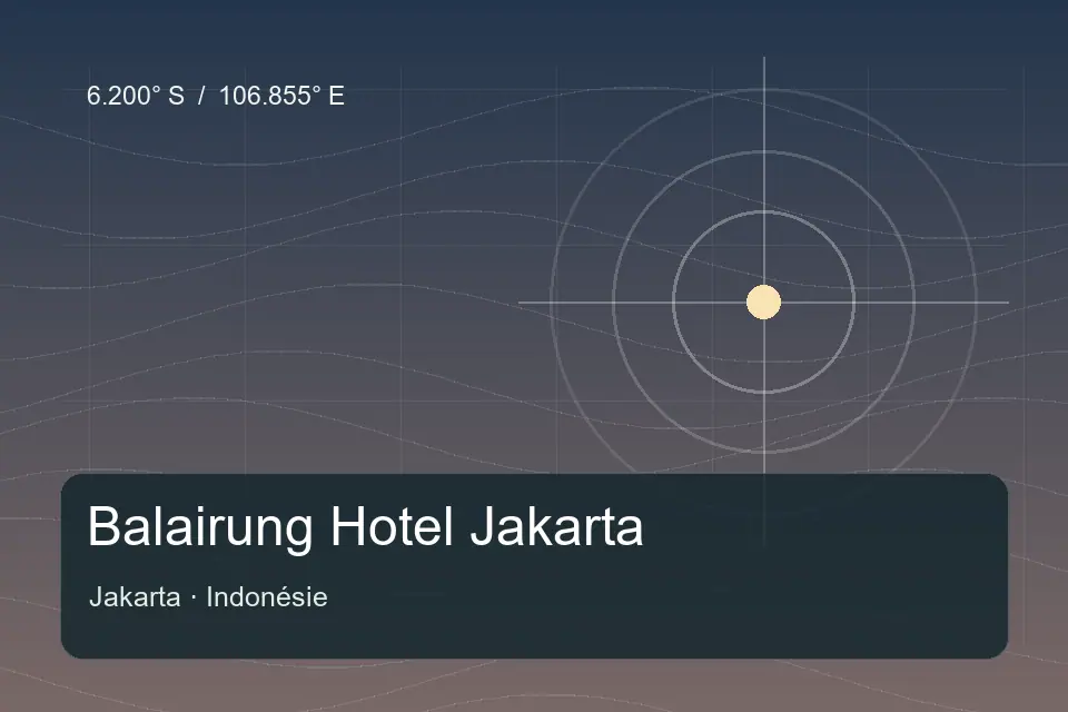 Referência geográfica ilustrada de Balairung Hotel Jakarta em Jakarta