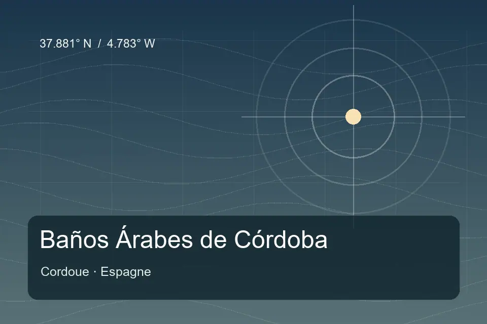 Referência geográfica ilustrada de Baños Árabes de Córdoba em Cordoue