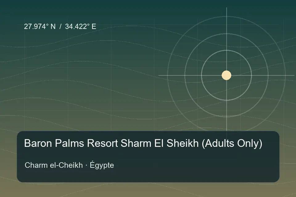 Illustrierter geografischer Orientierungspunkt für Baron Palms Resort Sharm El Sheikh (Adults Only) in Charm el-Cheikh