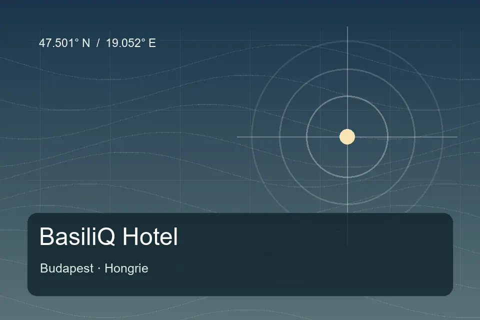 Riferimento geografico illustrato di BasiliQ Hotel a Budapest