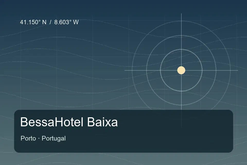 Referência geográfica ilustrada de BessaHotel Baixa em Porto