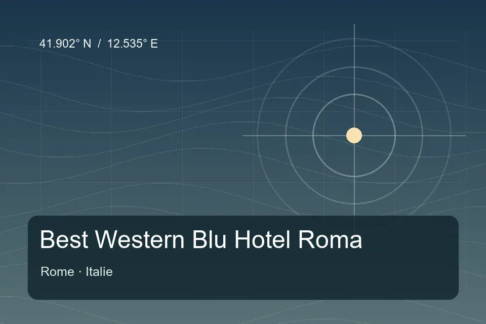 Referência geográfica ilustrada de Best Western Blu Hotel Roma em Roma
