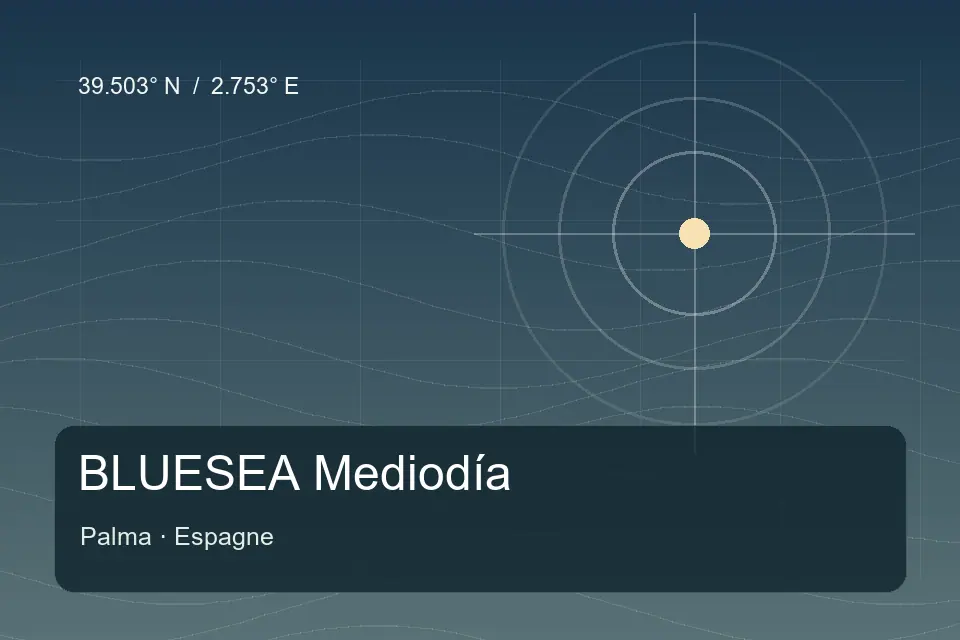 Illustrierter geografischer Orientierungspunkt für BLUESEA Mediodía in Palma