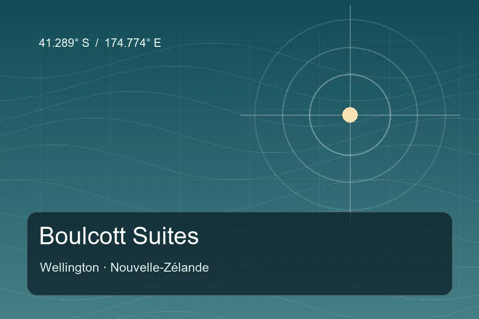 Illustrierter geografischer Orientierungspunkt für Boulcott Suites in Wellington