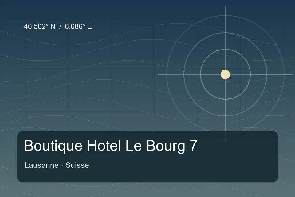 Referência geográfica ilustrada de Boutique Hotel Le Bourg 7 em Lausanne