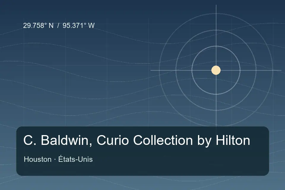 Referência geográfica ilustrada de C. Baldwin, Curio Collection by Hilton em Houston