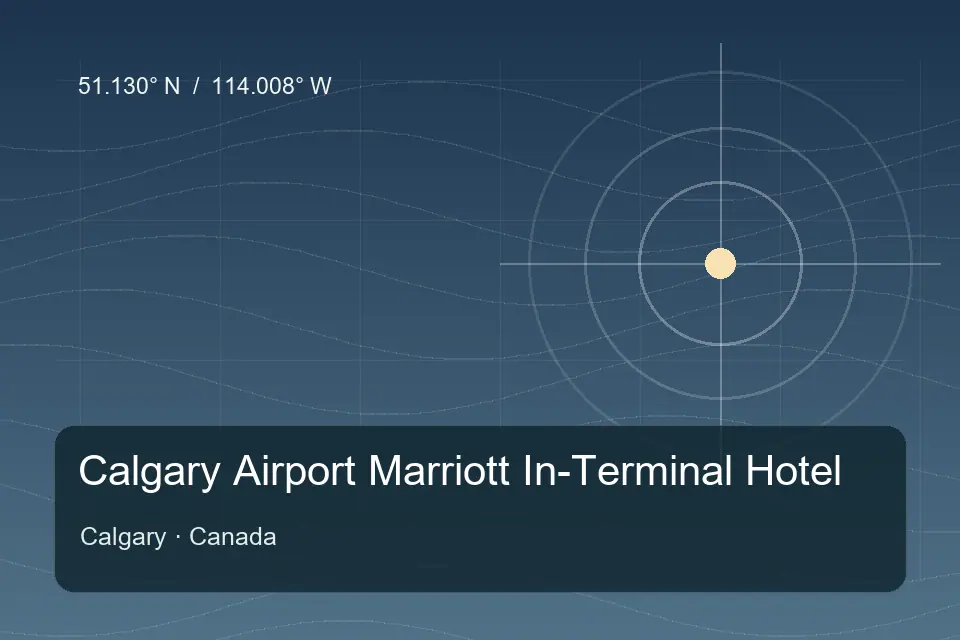 Referência geográfica ilustrada de Calgary Airport Marriott In-Terminal Hotel em Calgary