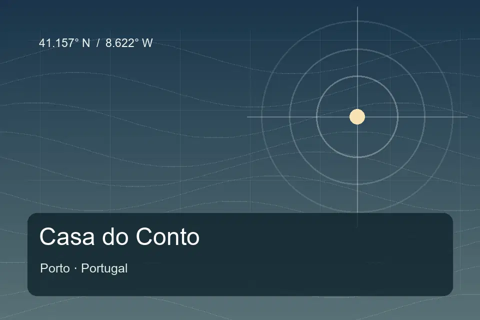 Referência geográfica ilustrada de Casa do Conto em Porto
