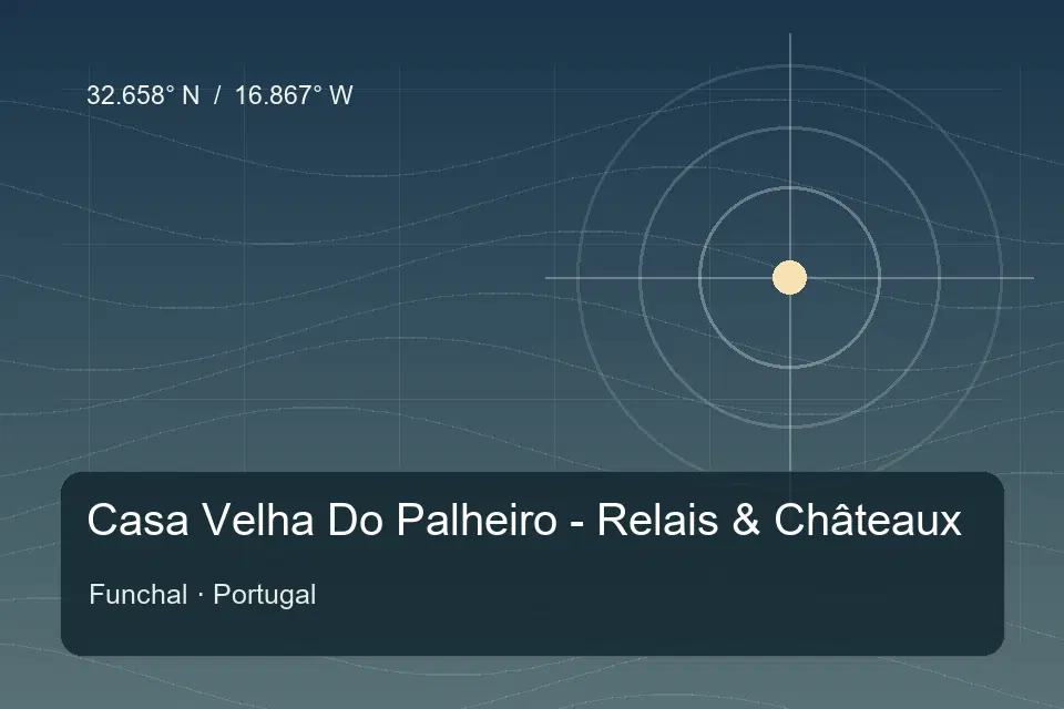 Illustrierter geografischer Orientierungspunkt für Casa Velha Do Palheiro - Relais & Châteaux in Funchal