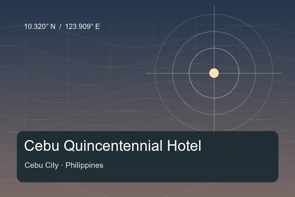 Illustrierter geografischer Orientierungspunkt für Cebu Quincentennial Hotel in Cebu City