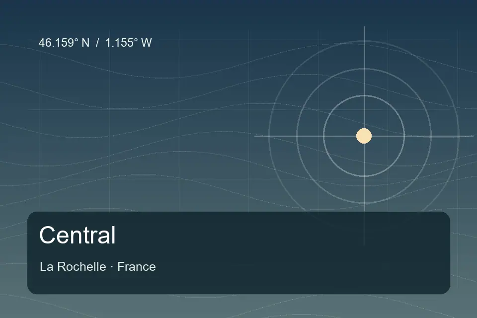 Riferimento geografico illustrato di Central a La Rochelle