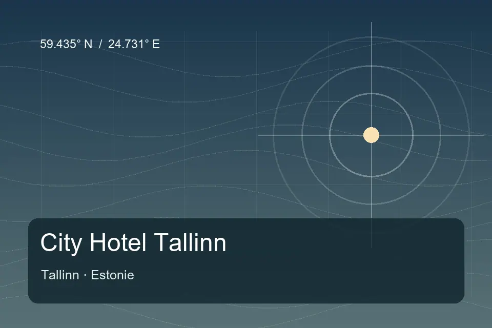 Referência geográfica ilustrada de City Hotel Tallinn em Tallinn