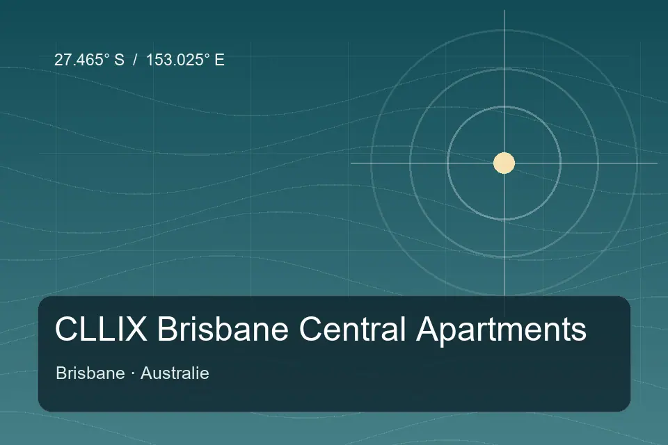 Referência geográfica ilustrada de CLLIX Brisbane Central Apartments em Brisbane