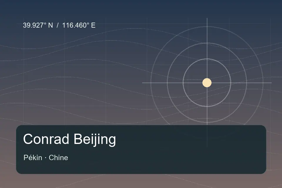 Referência geográfica ilustrada de Conrad Beijing em Pékin