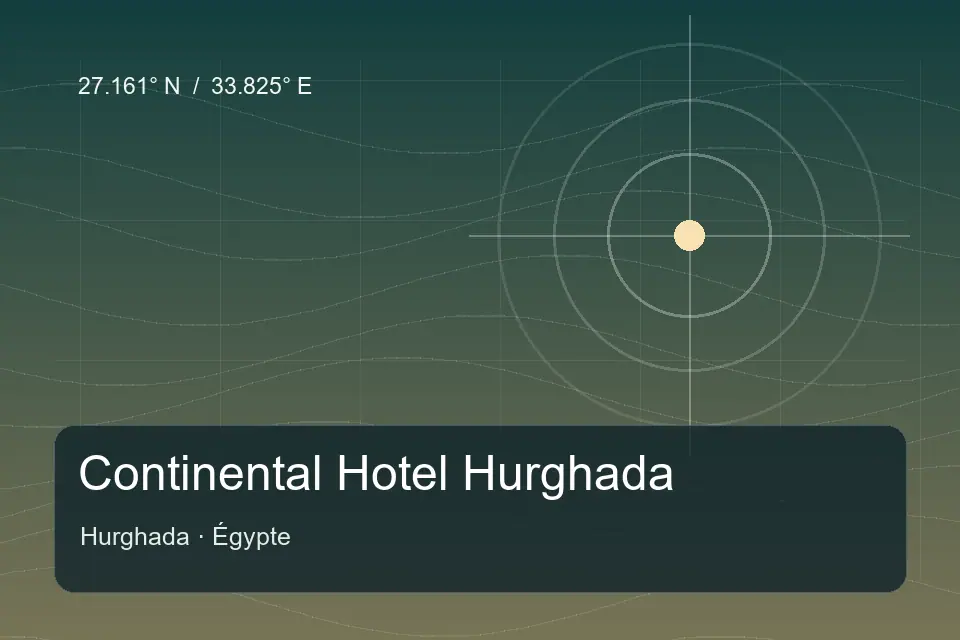 Illustrierter geografischer Orientierungspunkt für Kontinental Hotel Hurghada in Hurghada
