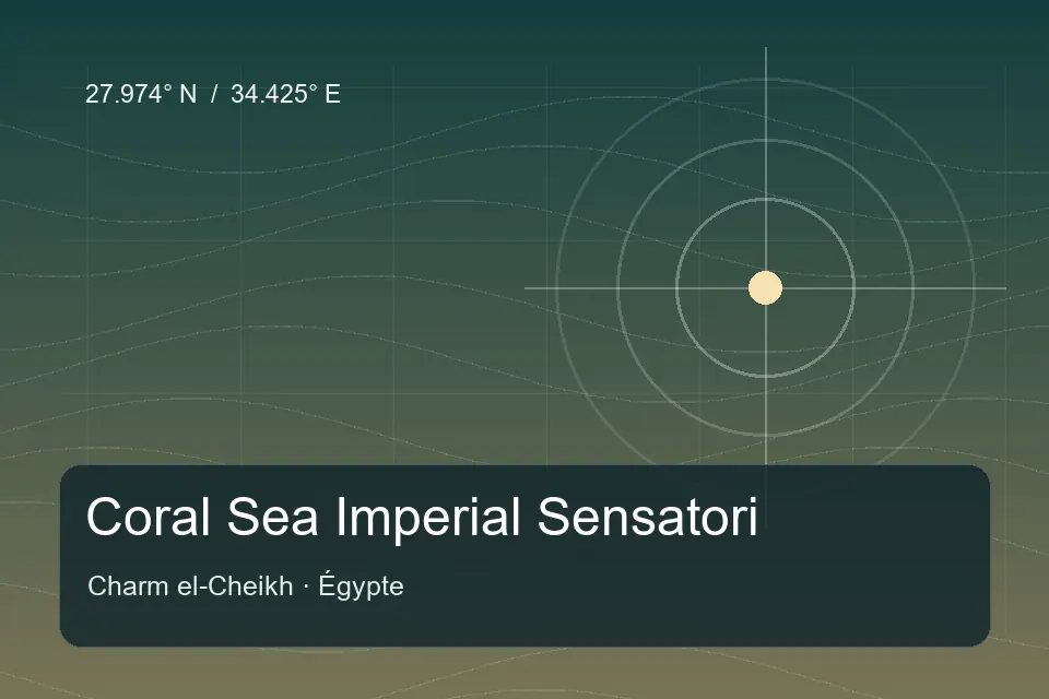 Illustrierter geografischer Orientierungspunkt für Coral Sea Imperial Sensatori in Charm el-Cheikh