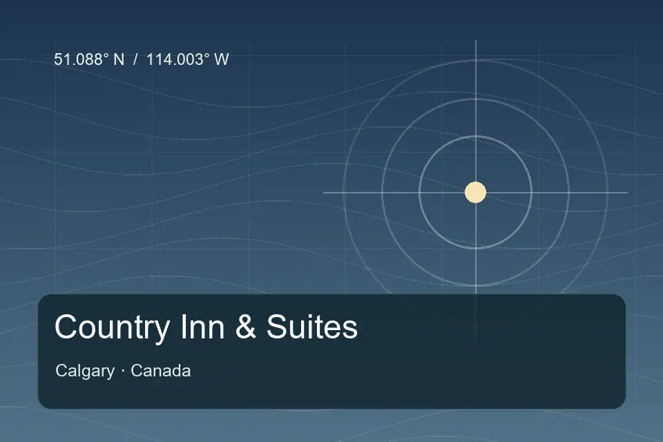 Referência geográfica ilustrada de Country Inn & Suites em Calgary