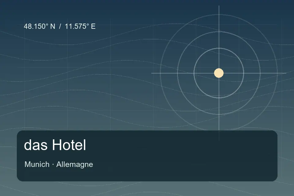 Referência geográfica ilustrada de das Hotel em Munich