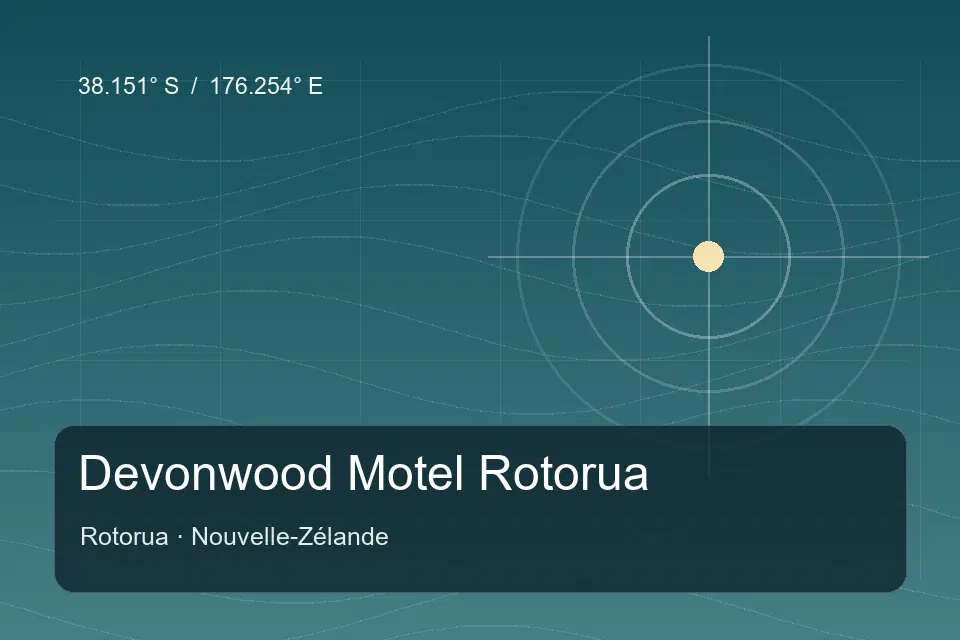 Illustrierter geografischer Orientierungspunkt für Devonwood Motel Rotorua in Rotorua