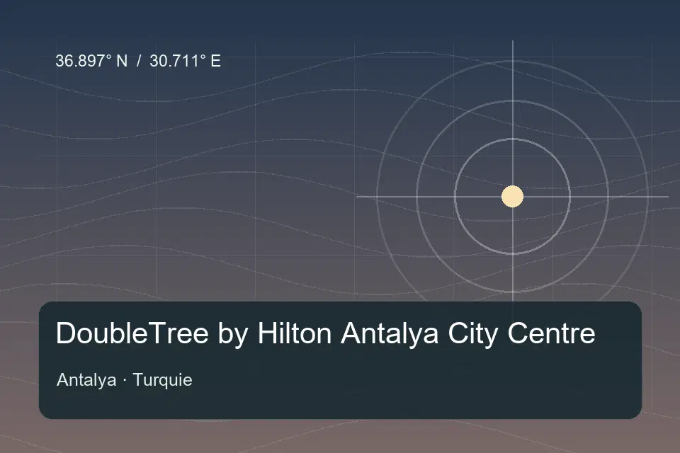 Referencia geográfica ilustrada de DoubleTree by Hilton Antalya City Centre en Antalya
