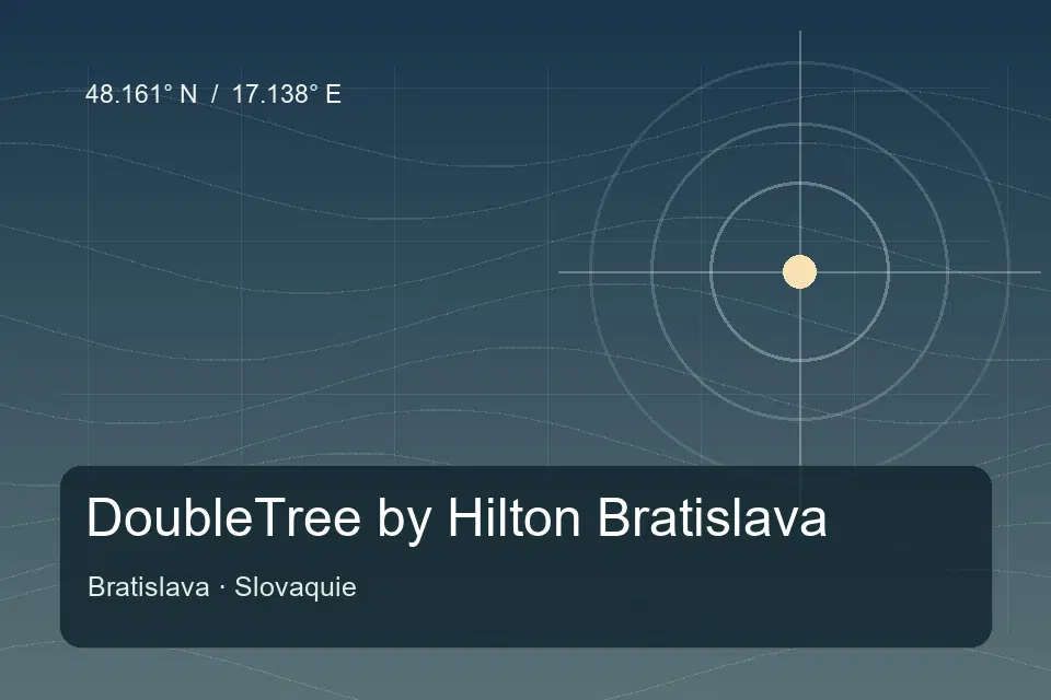 Riferimento geografico illustrato di DoubleTree by Hilton Bratislava a Bratislava