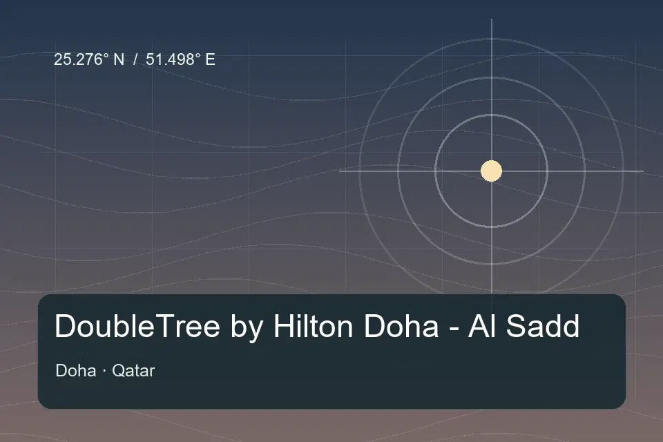 Riferimento geografico illustrato di DoubleTree by Hilton Doha - Al Sadd a Doha