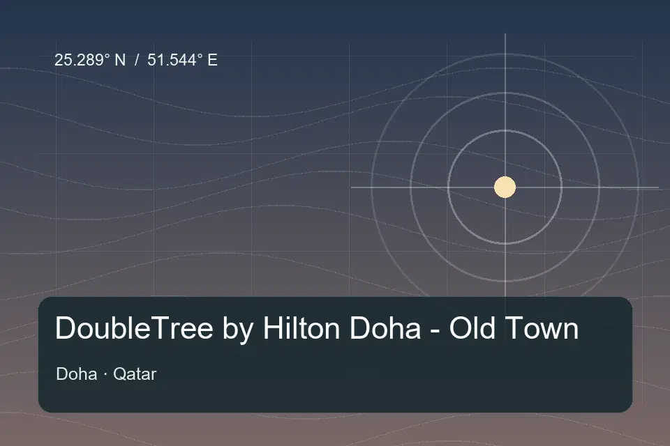 Riferimento geografico illustrato di DoubleTree by Hilton Doha - Old Town a Doha
