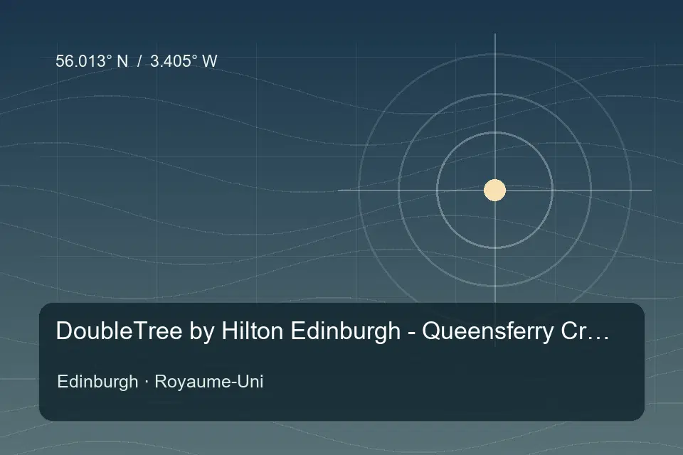 Riferimento geografico illustrato di DoubleTree by Hilton Edinburgh - Queensferry Crossing a Edinburgh