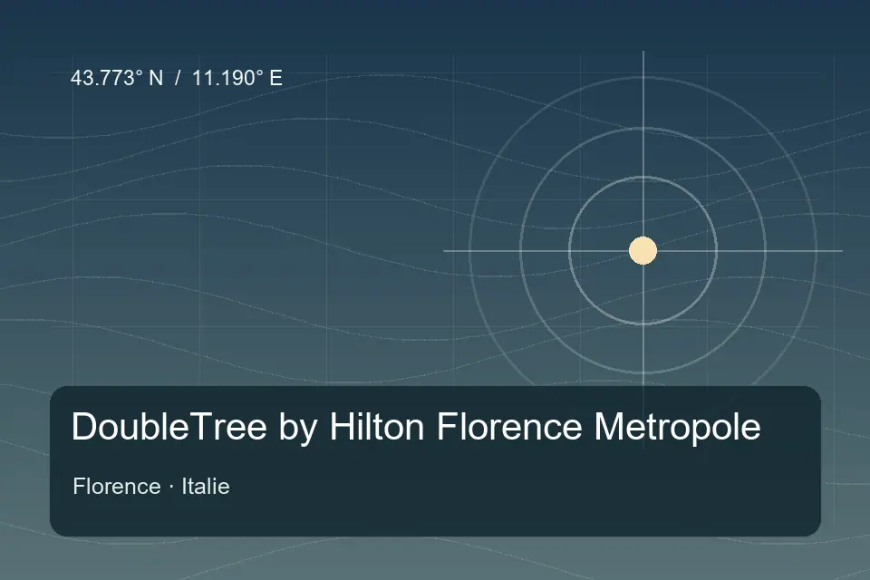 Riferimento geografico illustrato di DoubleTree by Hilton Florence Metropole a Florence