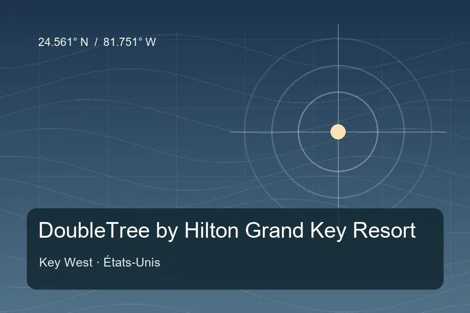 Referência geográfica ilustrada de DoubleTree by Hilton Grand Key Resort em Key West