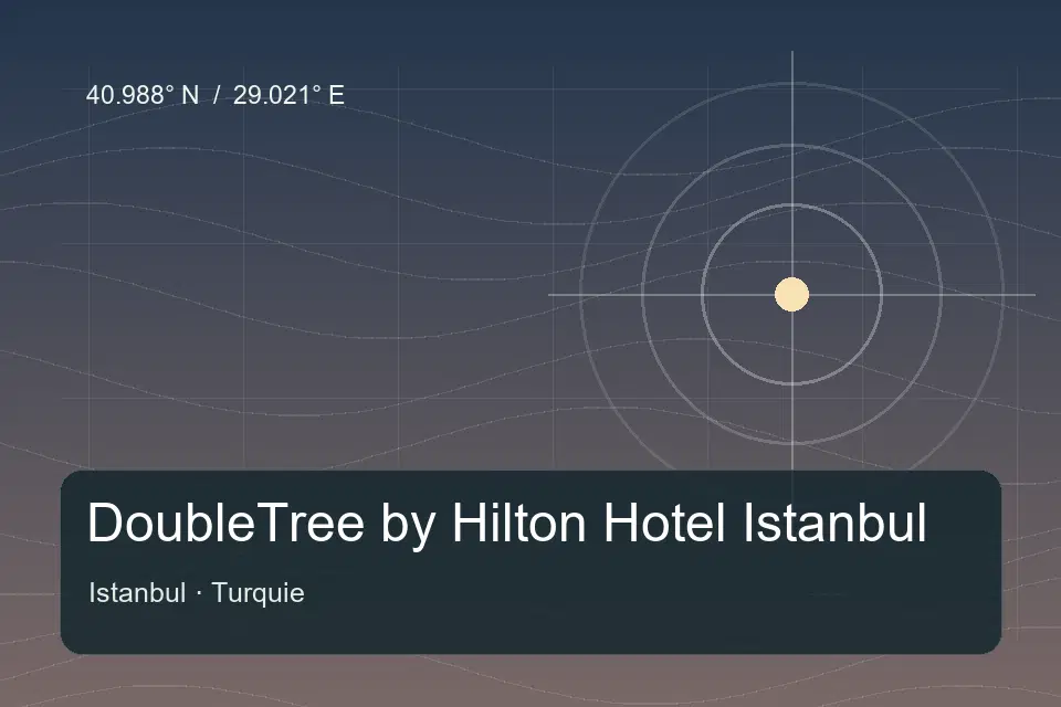 Illustrierter geografischer Orientierungspunkt für DoubleTree by Hilton Hotel Istanbul in Istanbul