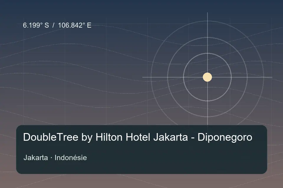 Referência geográfica ilustrada de DoubleTree by Hilton Hotel Jakarta - Diponegoro em Jakarta